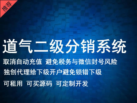 忻州市道气二级分销系统 分销系统租用 微商分销系统 直销系统